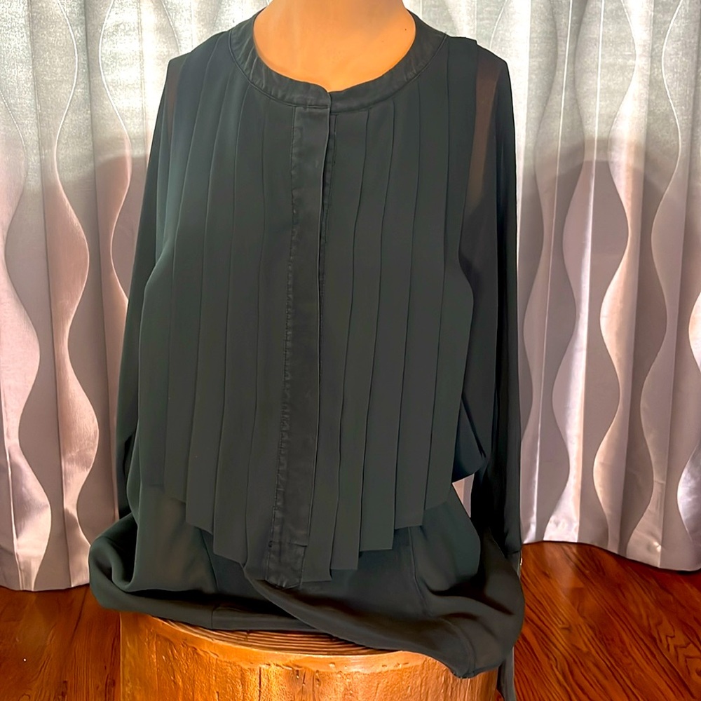 Dark Teal Ted Baker Silk Blouse